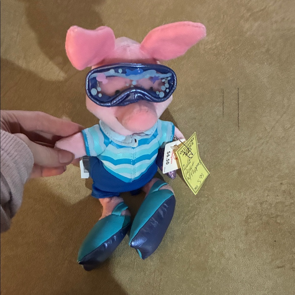 Vintage 1990 piglet plush